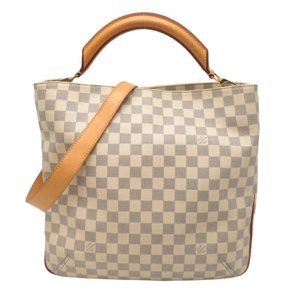 Louis Vuitton White Damier Azur Tote Bag