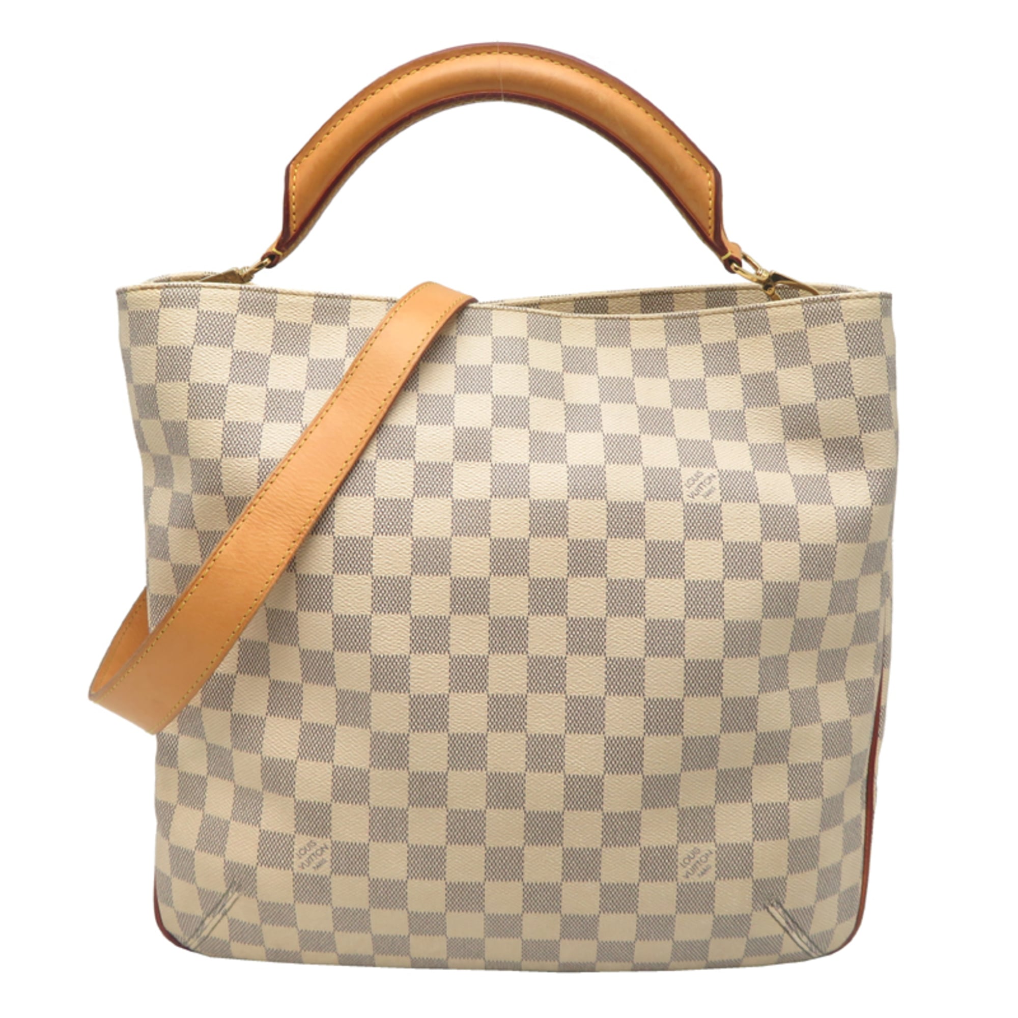 Louis Vuitton White Damier Azur Tote Bag