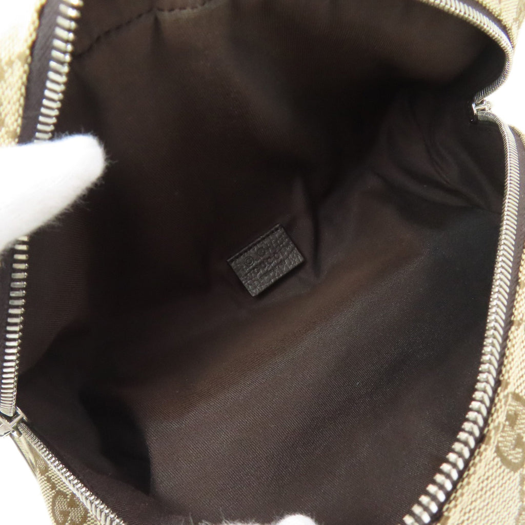 Gucci Brown Canvas Sling Bag (Pre-Owned)