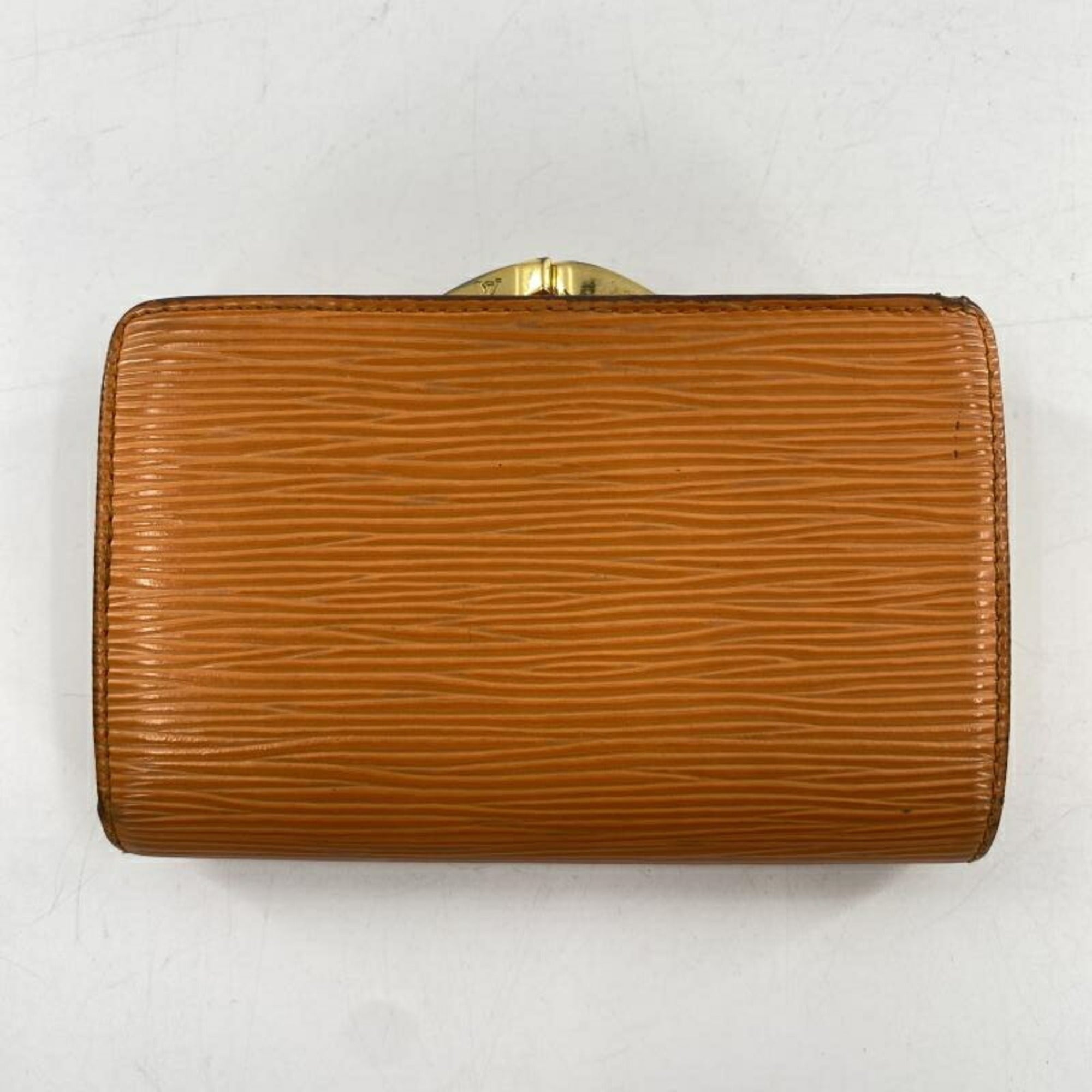 Louis Vuitton Epi Orange Epi Leather Wallet