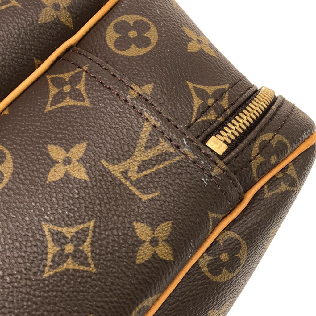Louis Vuitton Brown Coated Canvas Boston Bag