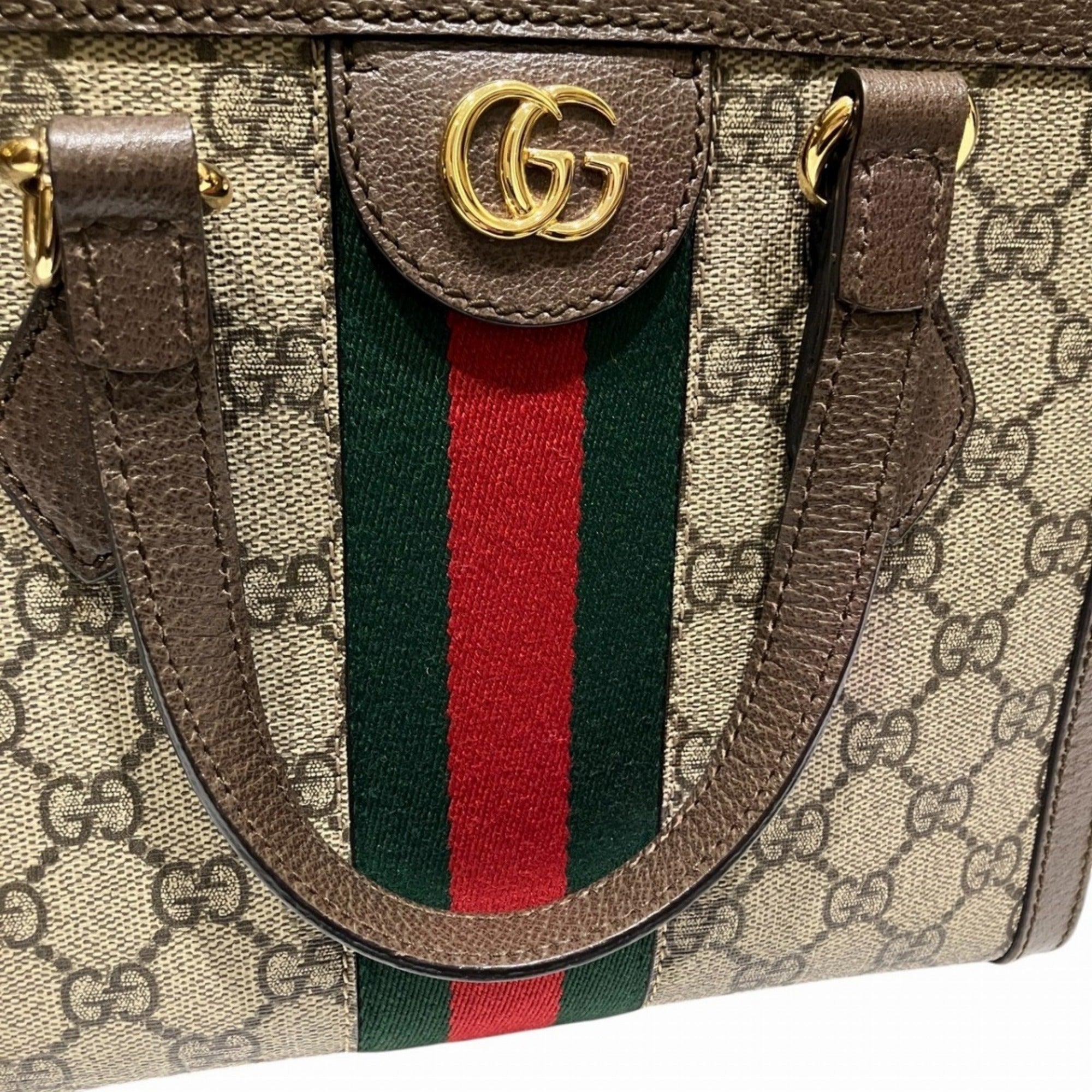 Gucci Brown Pvc Leather Handbag (Pre-Owned)