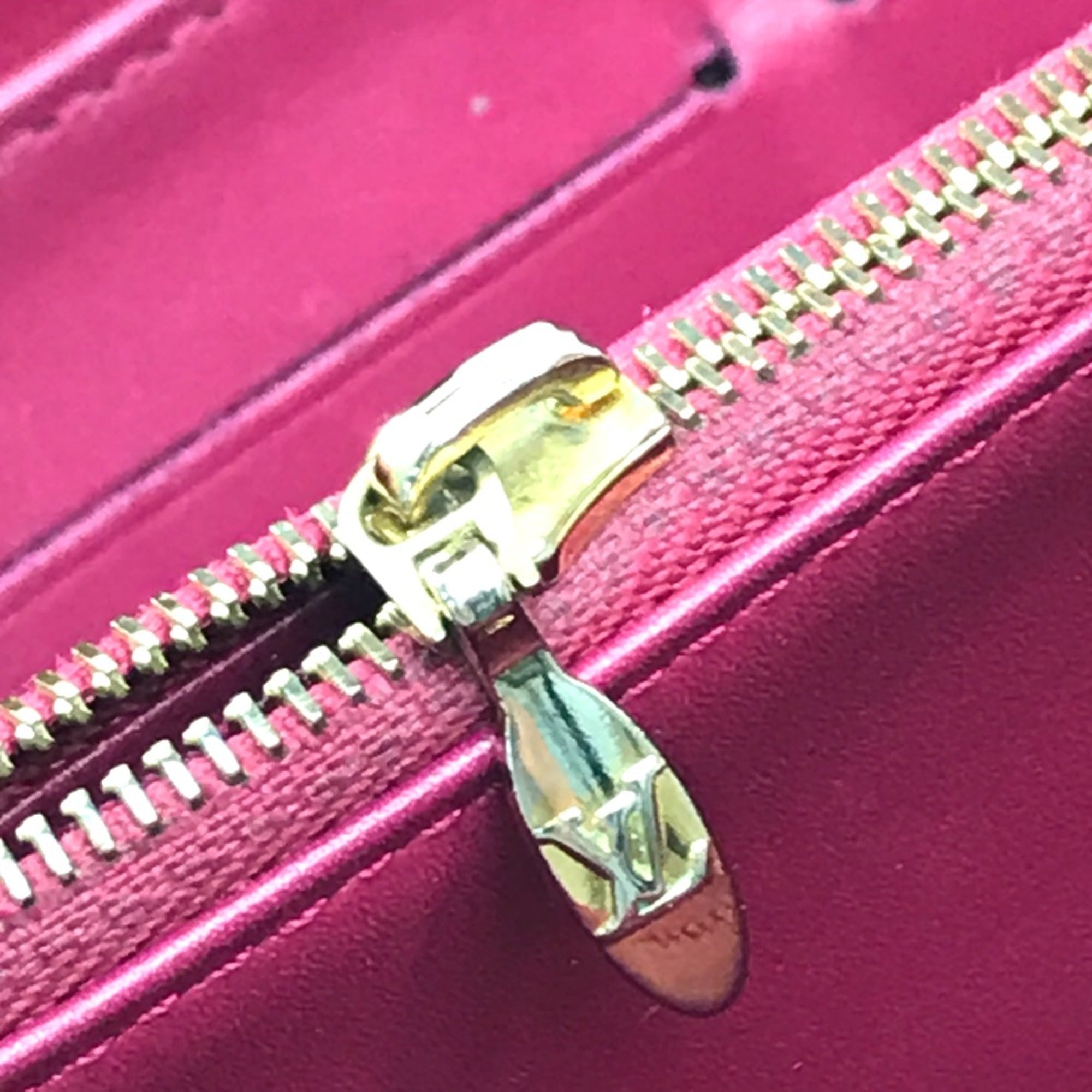 Louis Vuitton Pink Leather Long Wallet