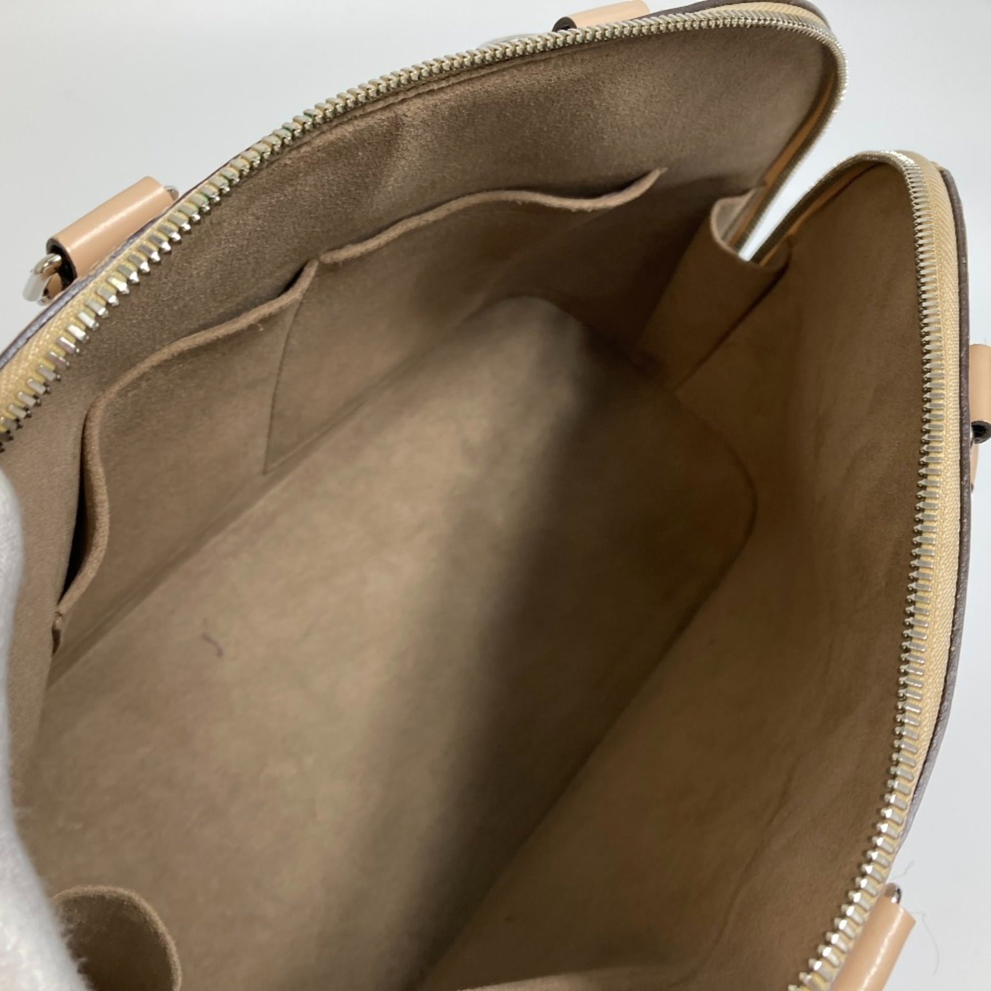 Louis Vuitton Beige Leather Handbag