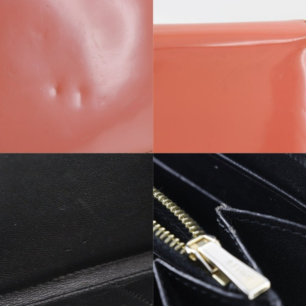 Celine Pink Leather Long Wallet (Bi-Fold)