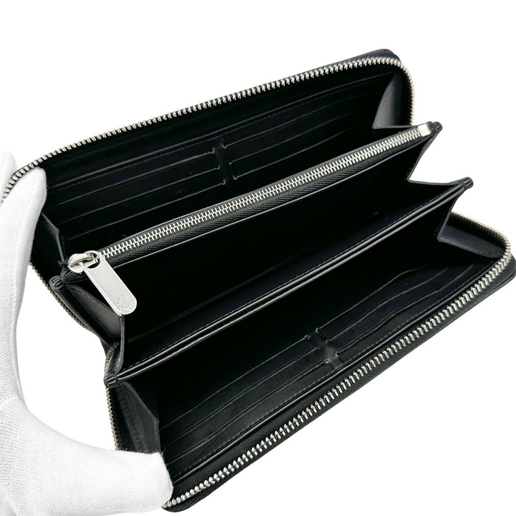 Louis Vuitton Black Noir Mahina Leather Long Wallet