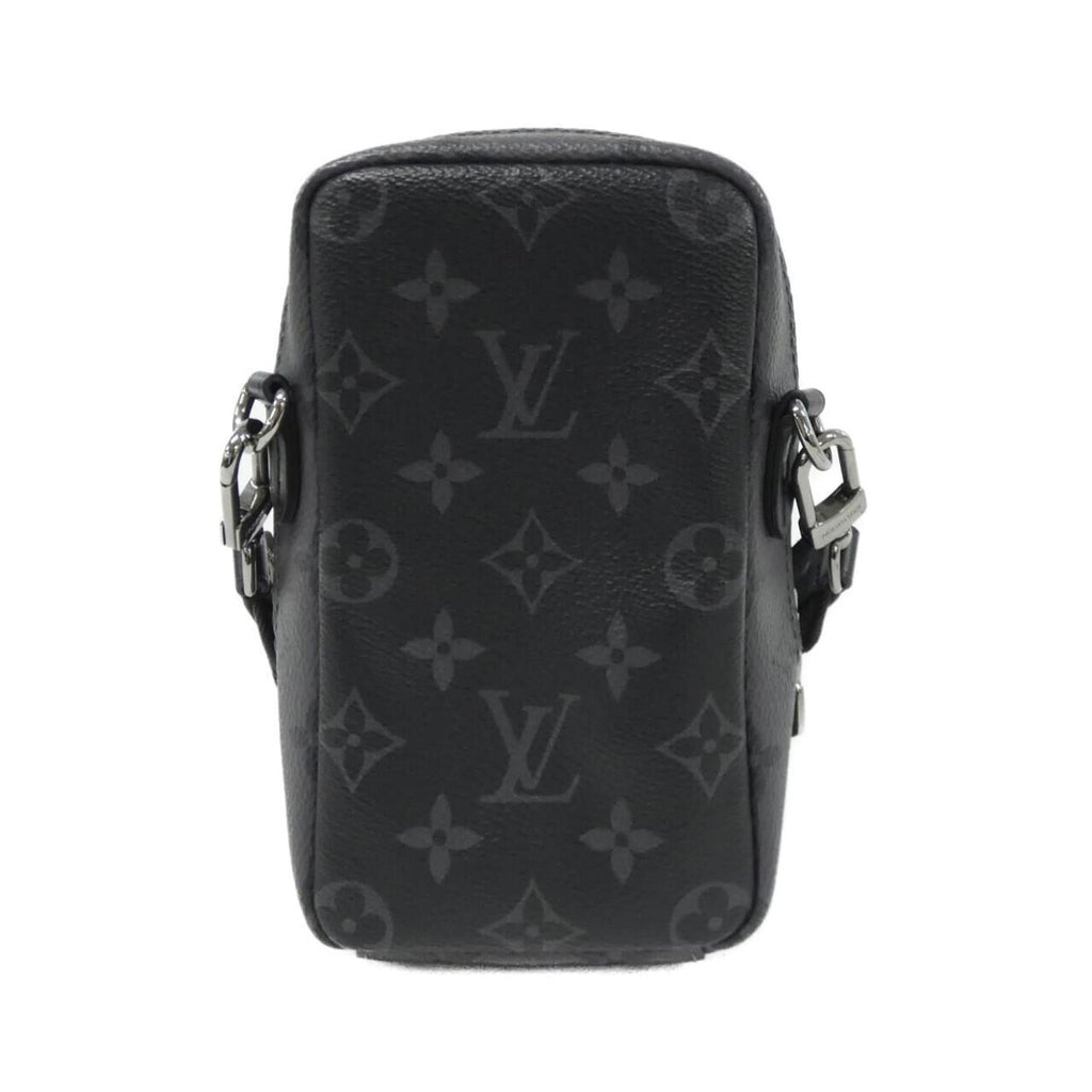 Louis Vuitton Black Coated Canvas Handbag Pouch Shoulder Bag