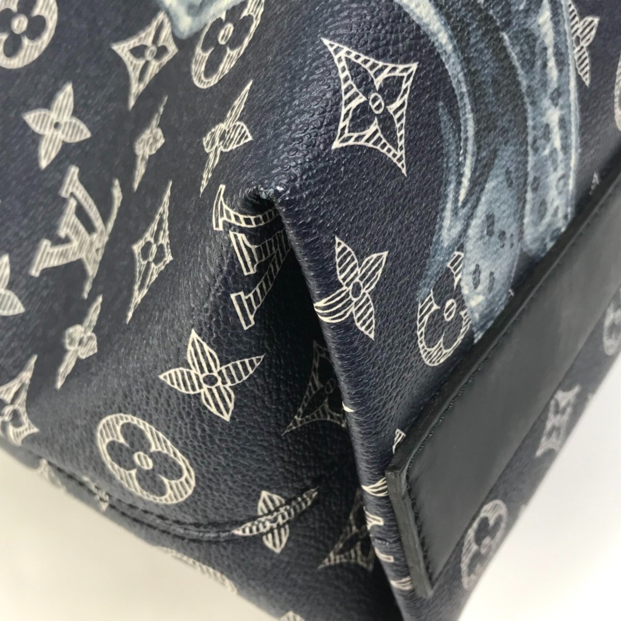Louis Vuitton Monogram Savane Navy Shoulder Bag Tote Bag