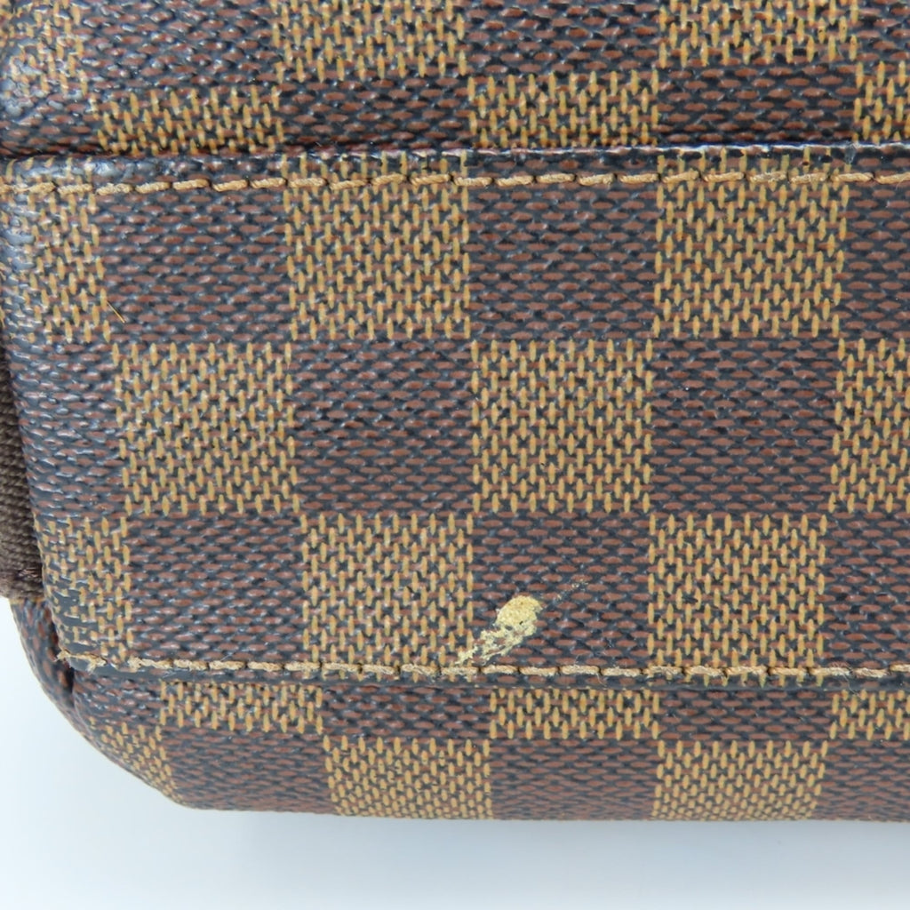 Louis Vuitton Damier Brown Damier Canvas Ebene Damier Canvas Leather Shoulder Bag