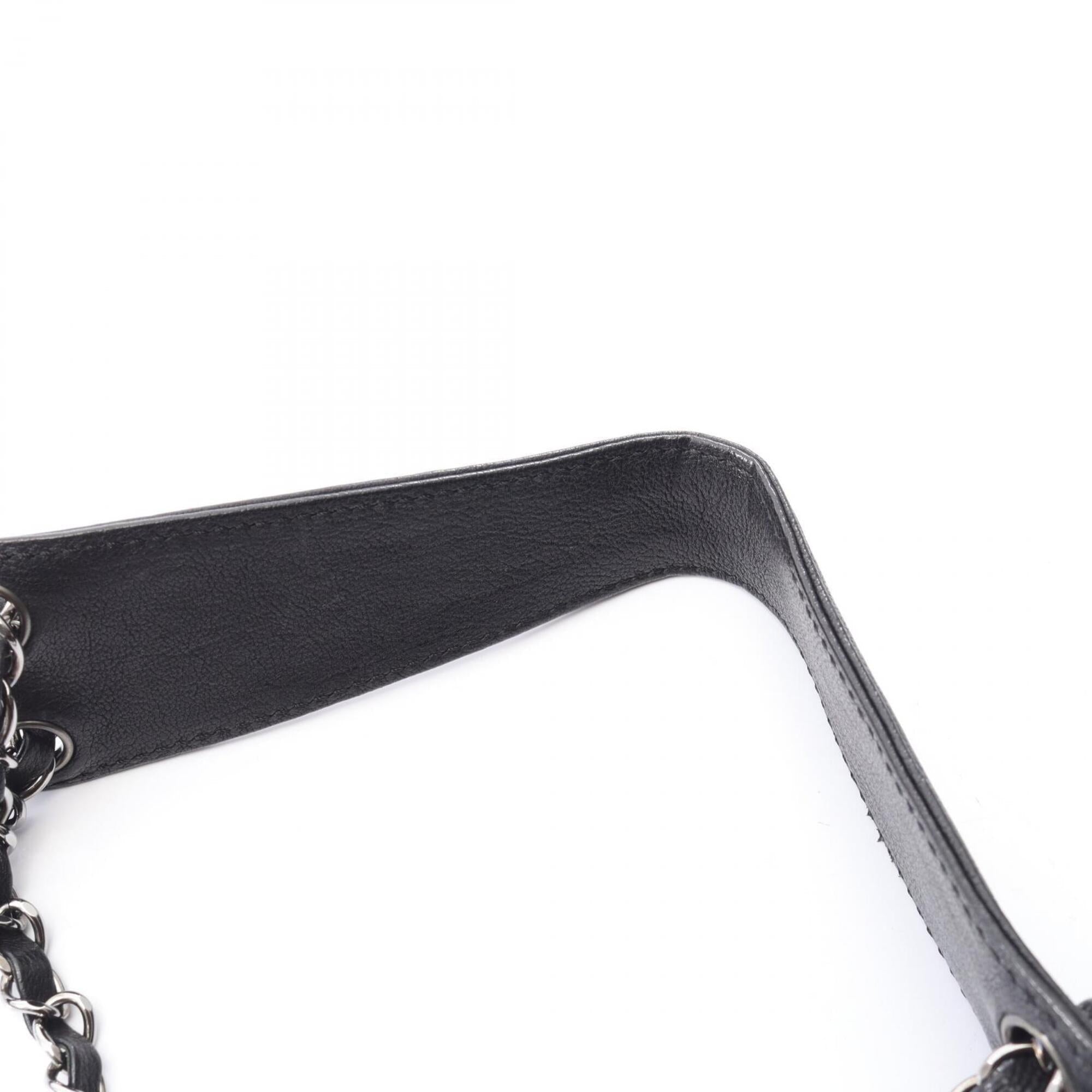 Chanel Black Leather Shoulder Bag