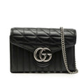 Gucci Black Leather Shoulder Bag (Pre-Owned)