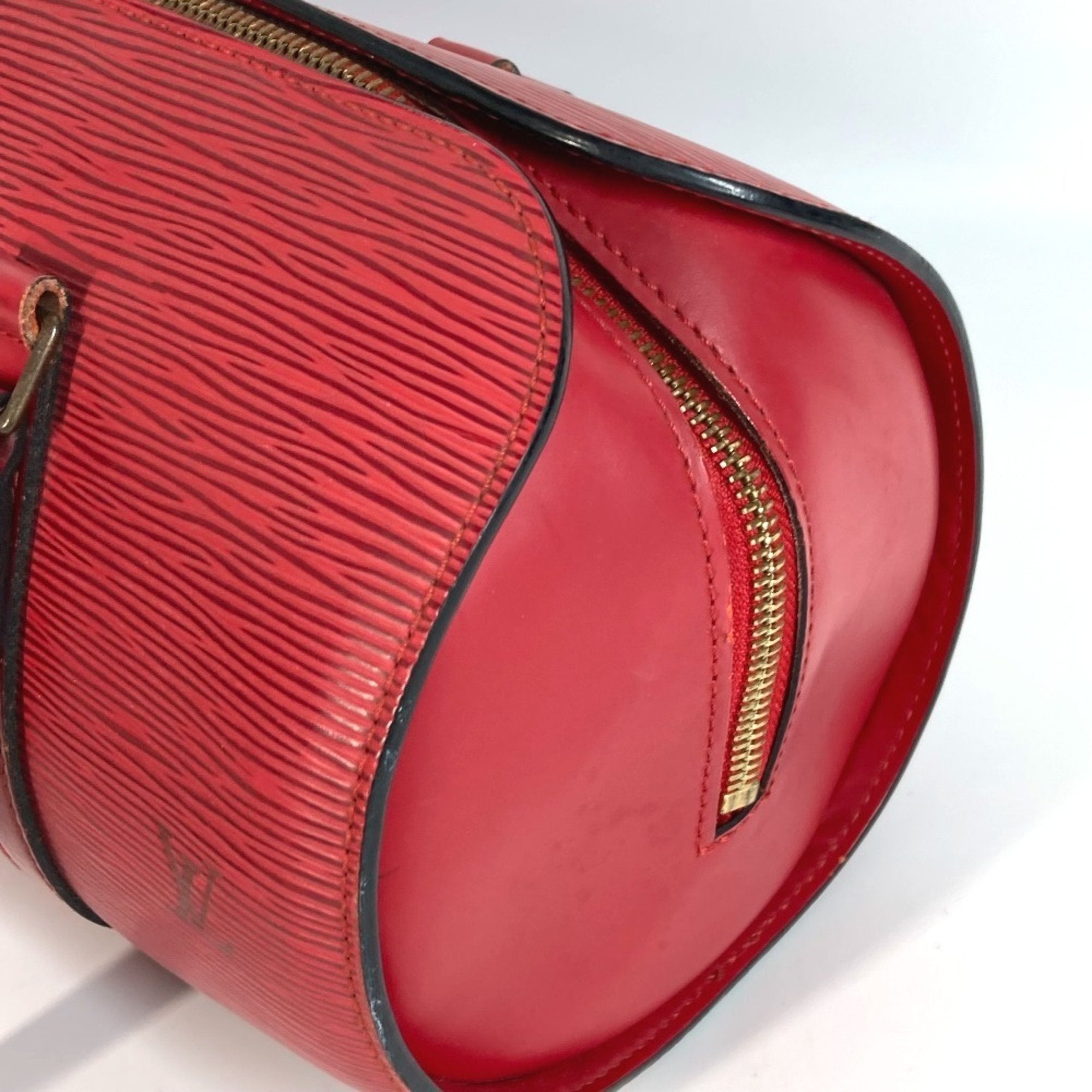 Louis Vuitton Castilian Red Red Color Epi Leather Handbag Shoulder Bag