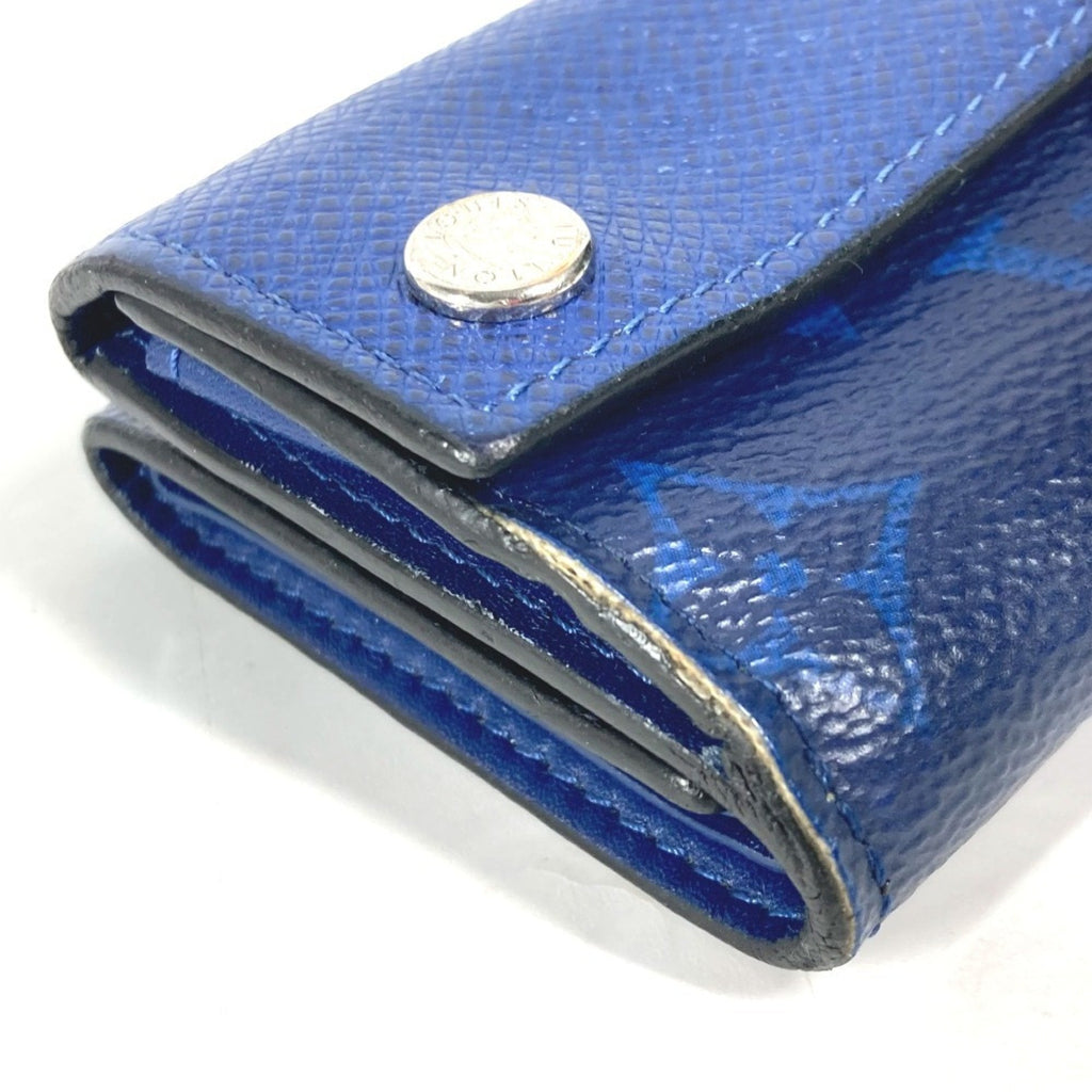 Louis Vuitton Blue Taigarama Monogram Wallet (Tri-Fold)
