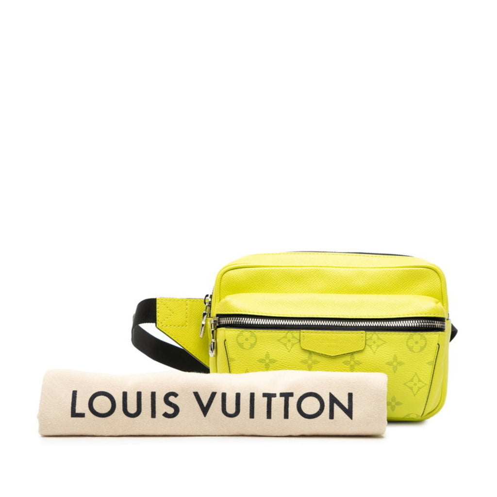 Louis Vuitton Taigarama Jaune Yellow Pvc Leather Sling Bag