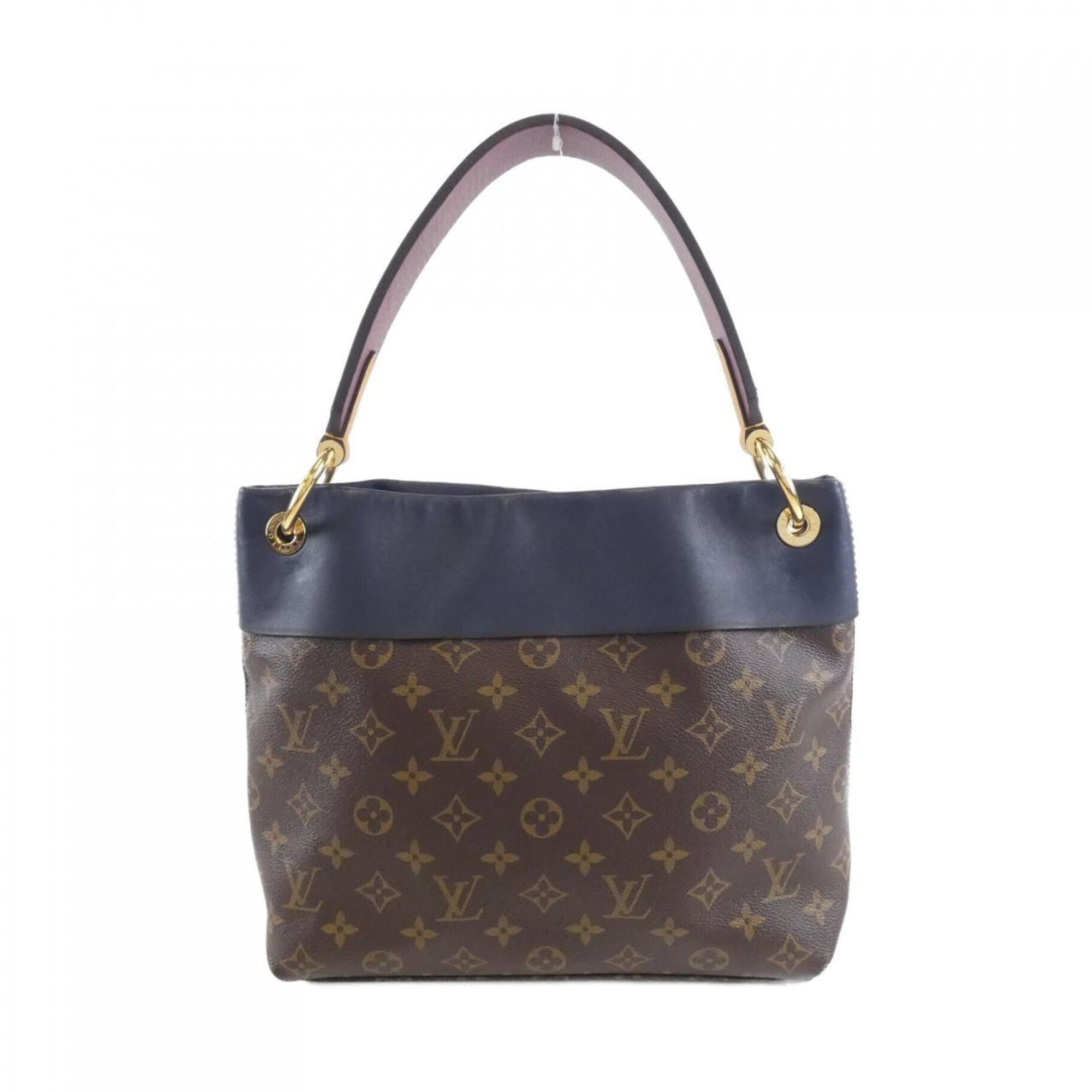 Louis Vuitton Marron Coated Canvas Leather Shoulder Bag