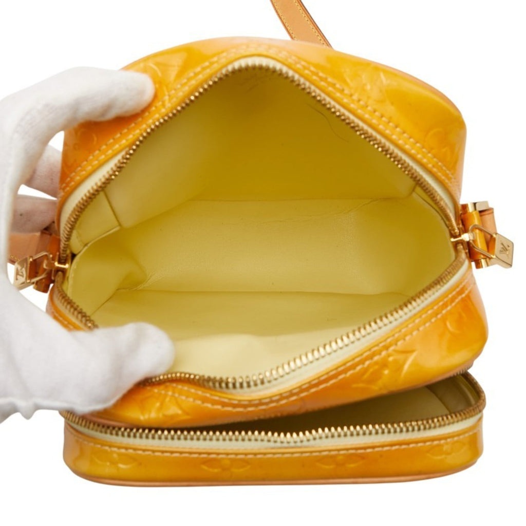 Louis Vuitton Yellow Patent Leather Shoulder Bag