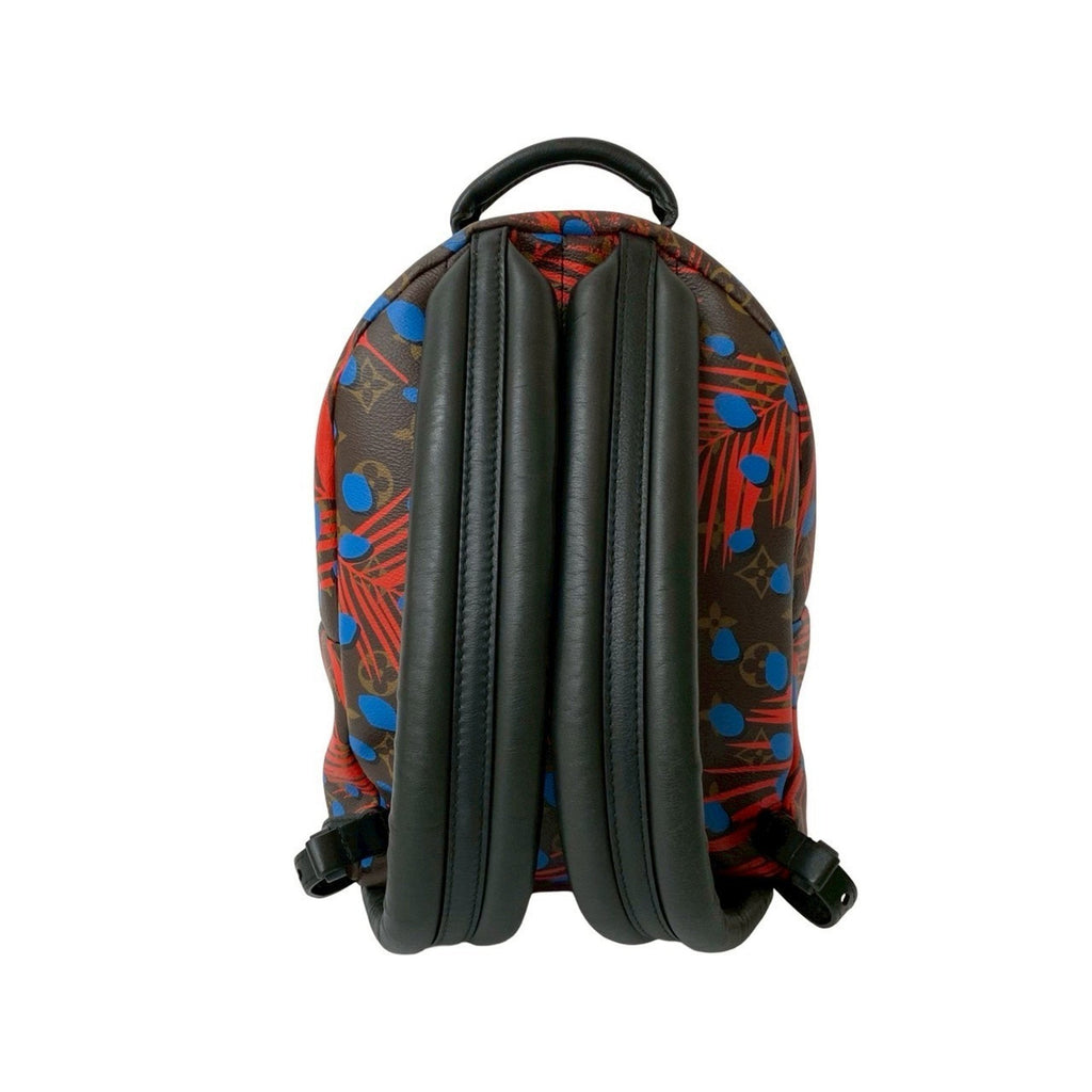 Louis Vuitton Blue Brown Red Color Leather Pvc Backpack