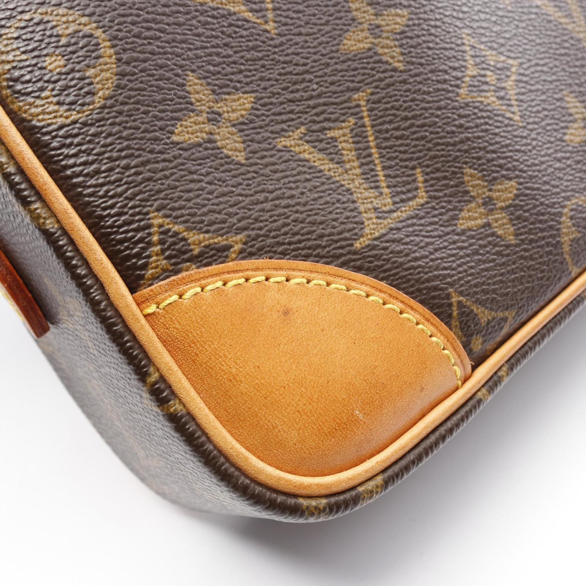 Louis Vuitton Brown Coated Canvas Shoulder Bag