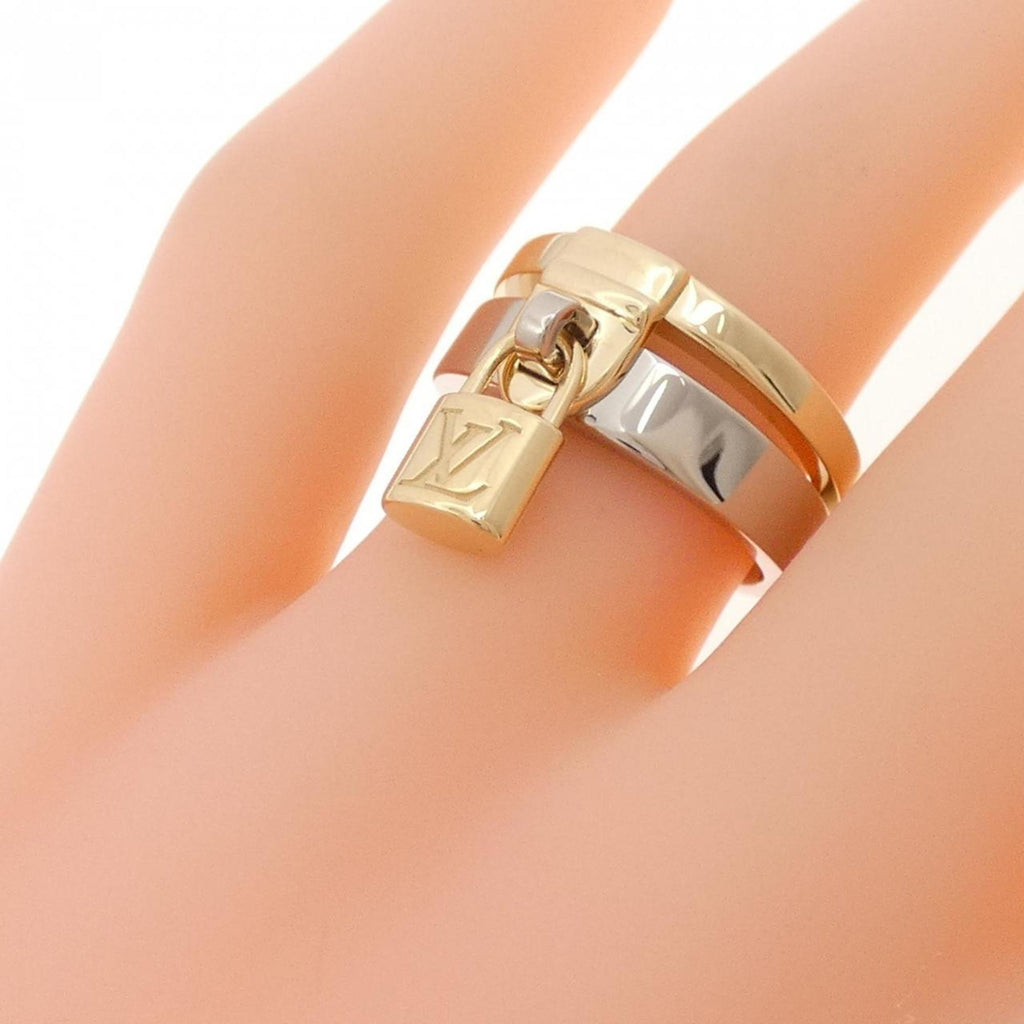 Louis Vuitton Yellow Gold (18K) White Gold (18K) Band Ring
