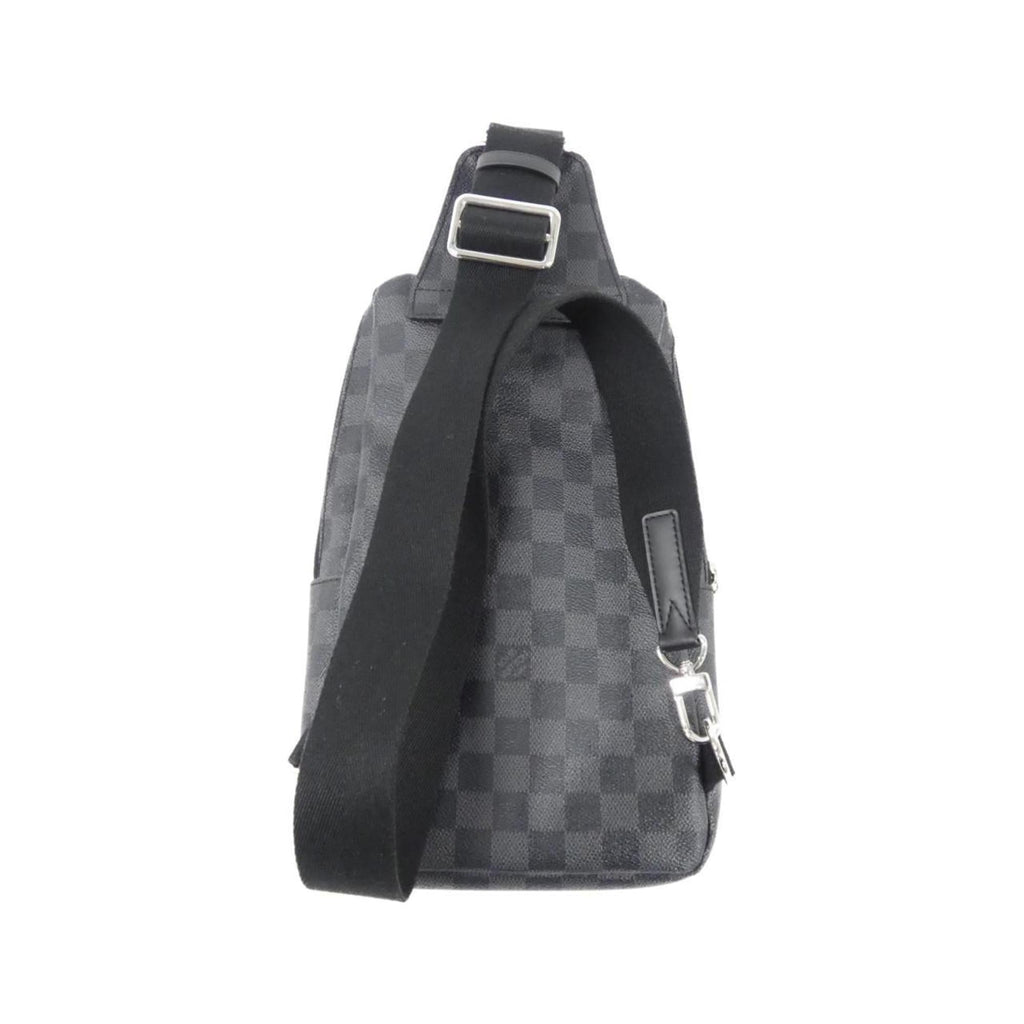 Louis Vuitton Dark Gray Gray Coated Canvas Shoulder Bag