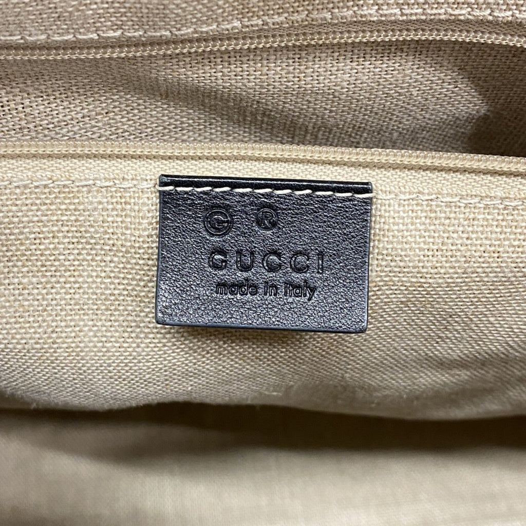 Gucci Black Leather Tote Bag (Pre-Owned)