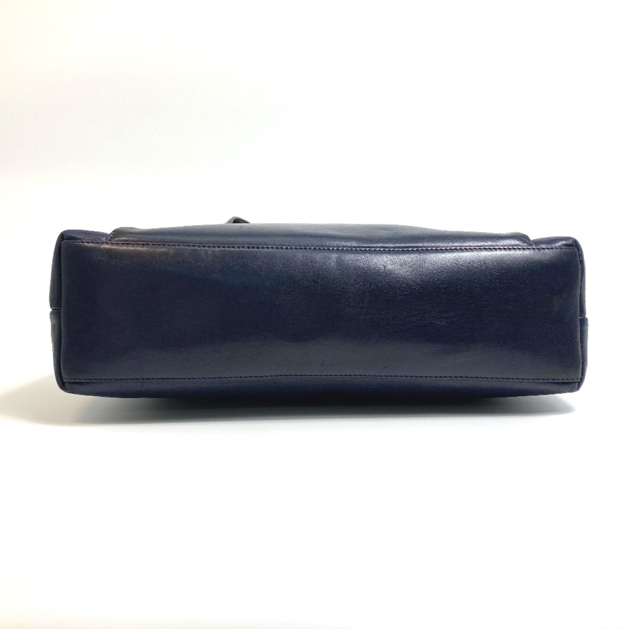 Chanel Navy Leather Shoulder Bag