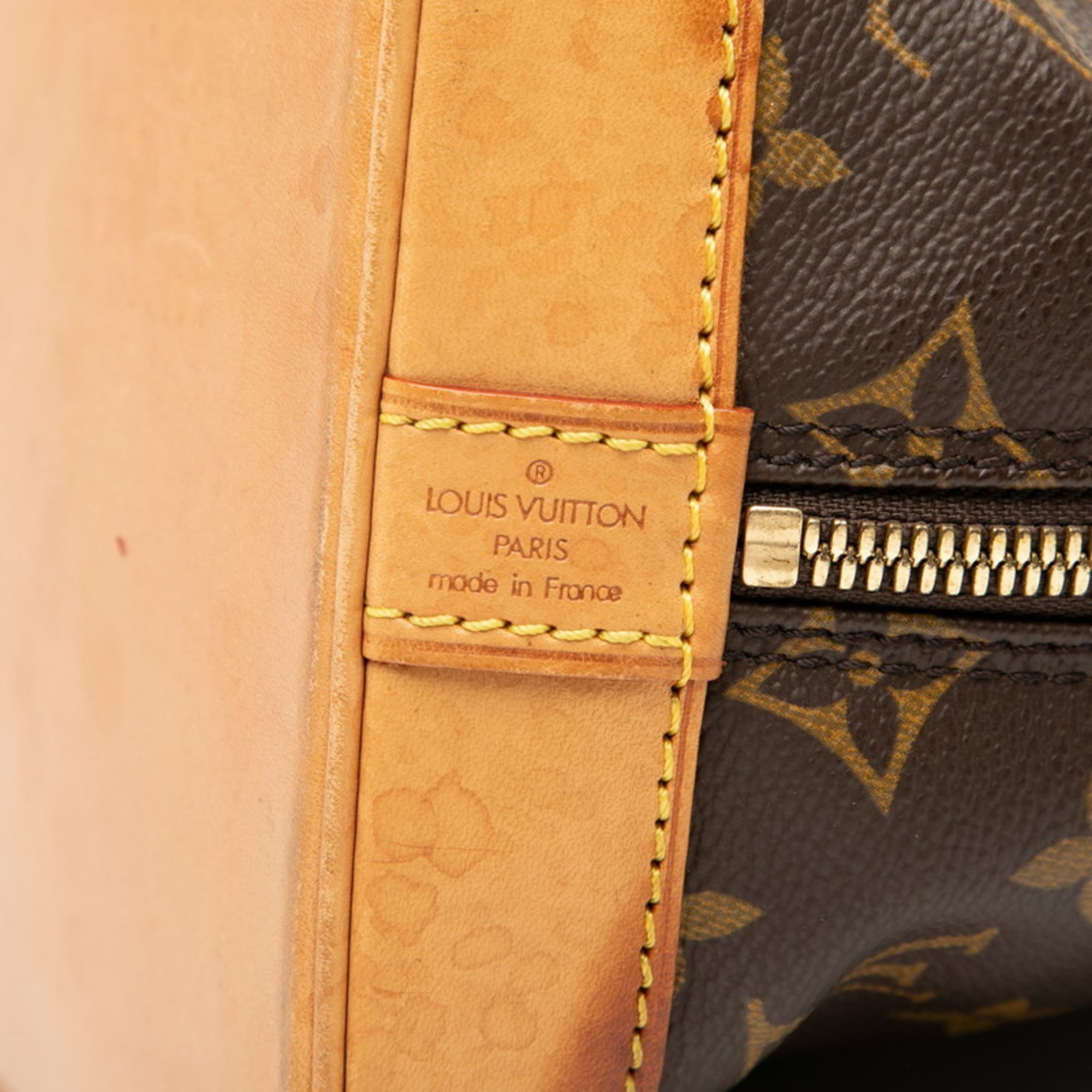 Louis Vuitton Brown Pvc Leather Handbag