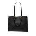 Louis Vuitton Black Leather Shoulder Bag Tote Bag