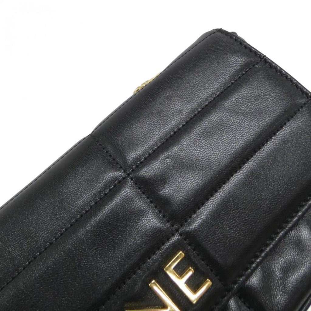 Celine Black Leather Shoulder Bag