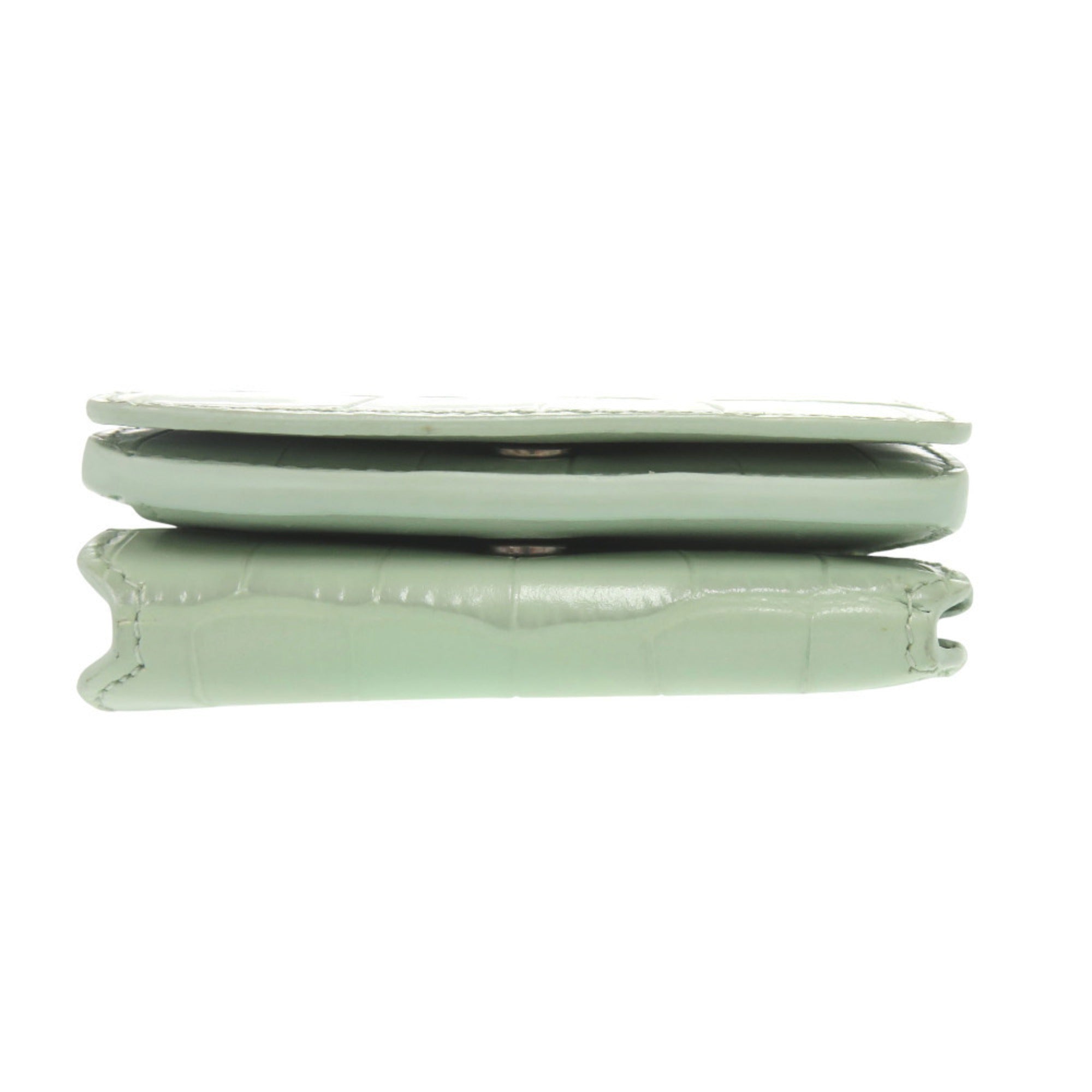Balenciaga Green Leather Chain/Shoulder Wallet