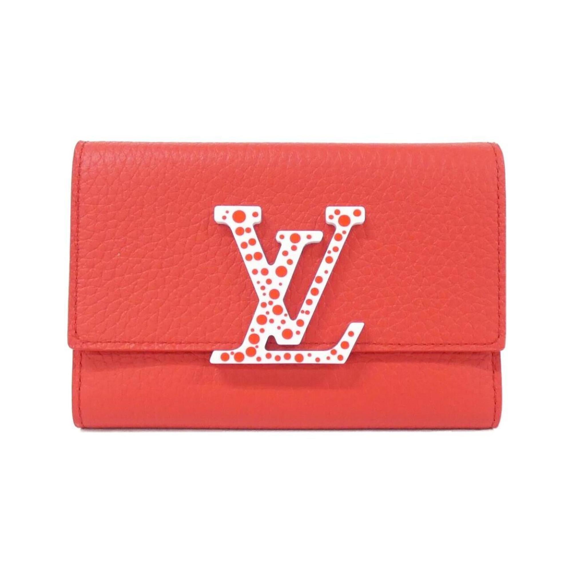 Louis Vuitton Rouge Leather Wallet (Tri-Fold)