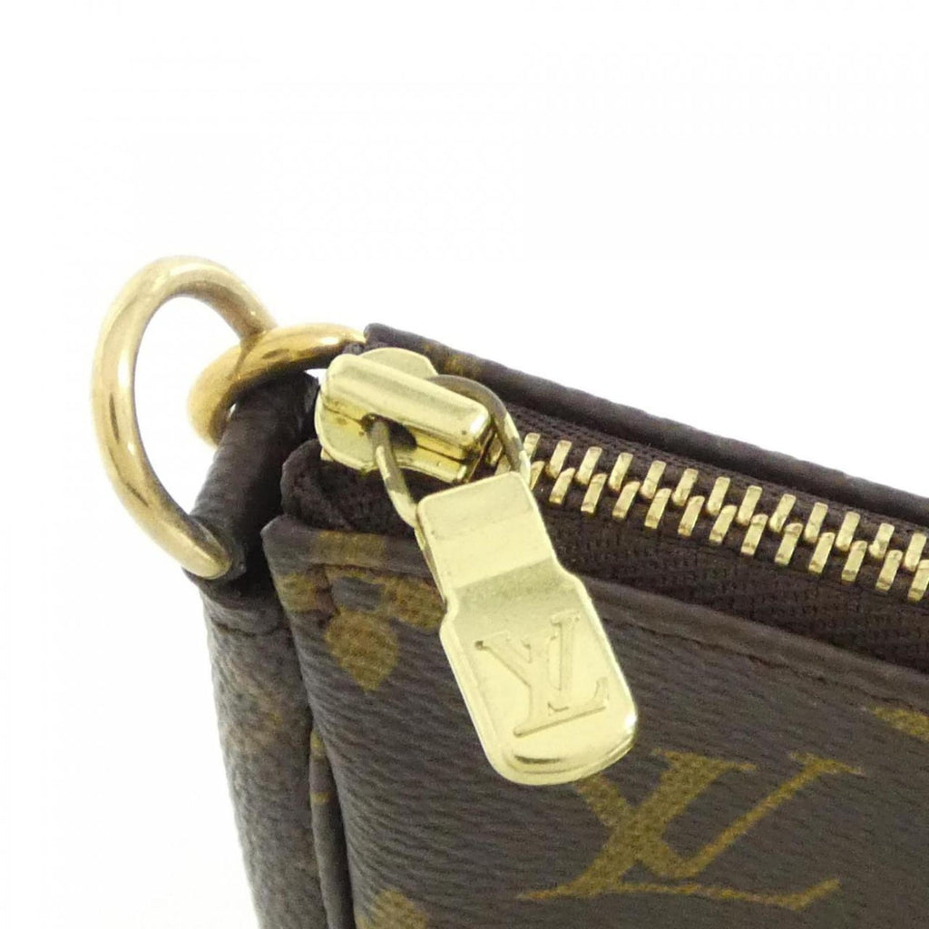 Louis Vuitton Marron Coated Canvas Pochette Pouch