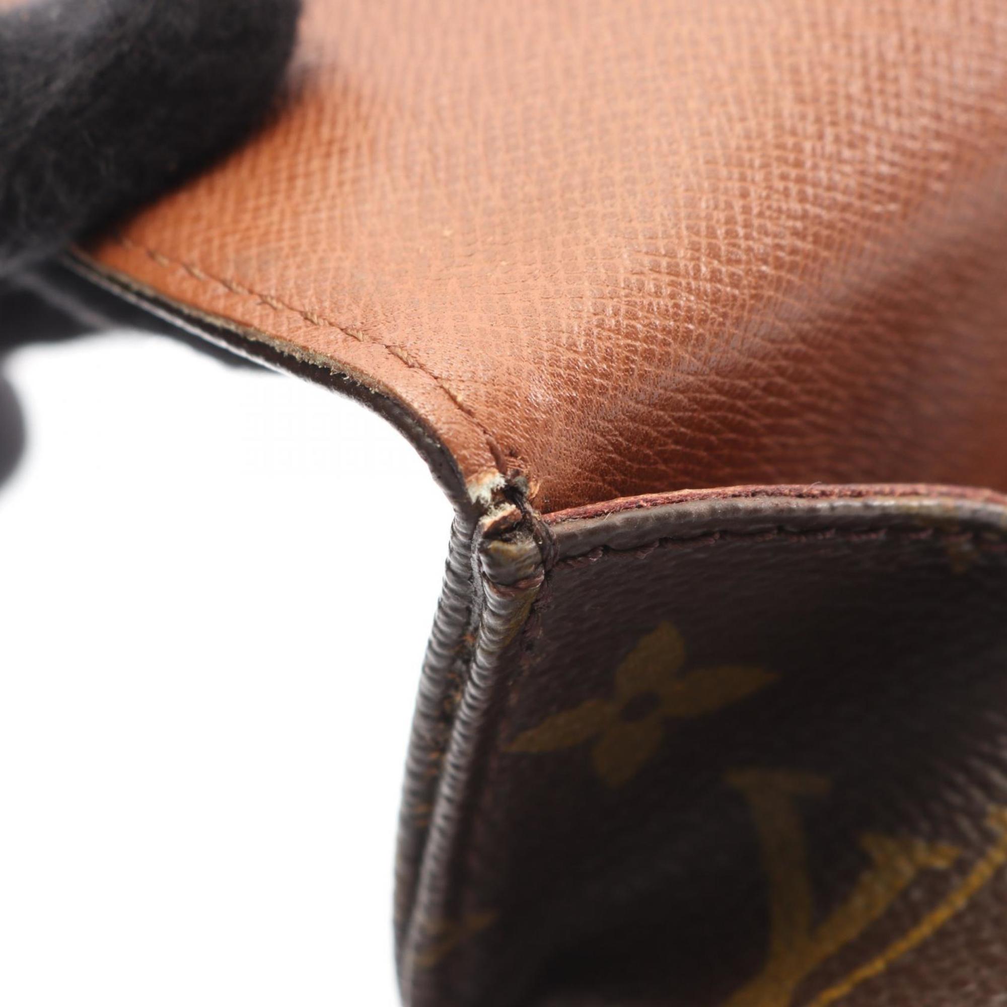 Louis Vuitton Brown Monogram Coated Canvas Leather Handbag Shoulder Bag