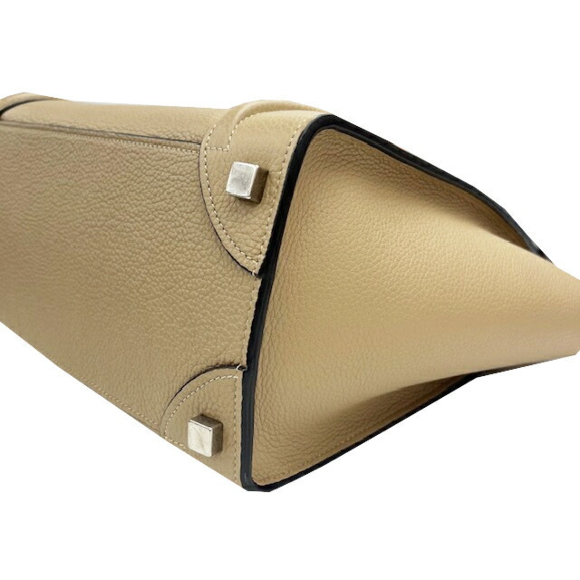 Celine Grayish Leather Handbag Tote Bag