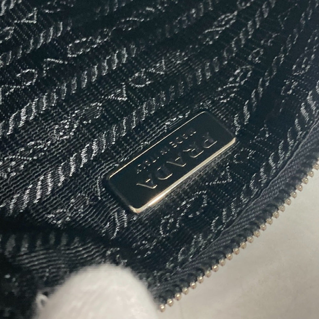Prada Black Nylon Clutch Bag Pouch