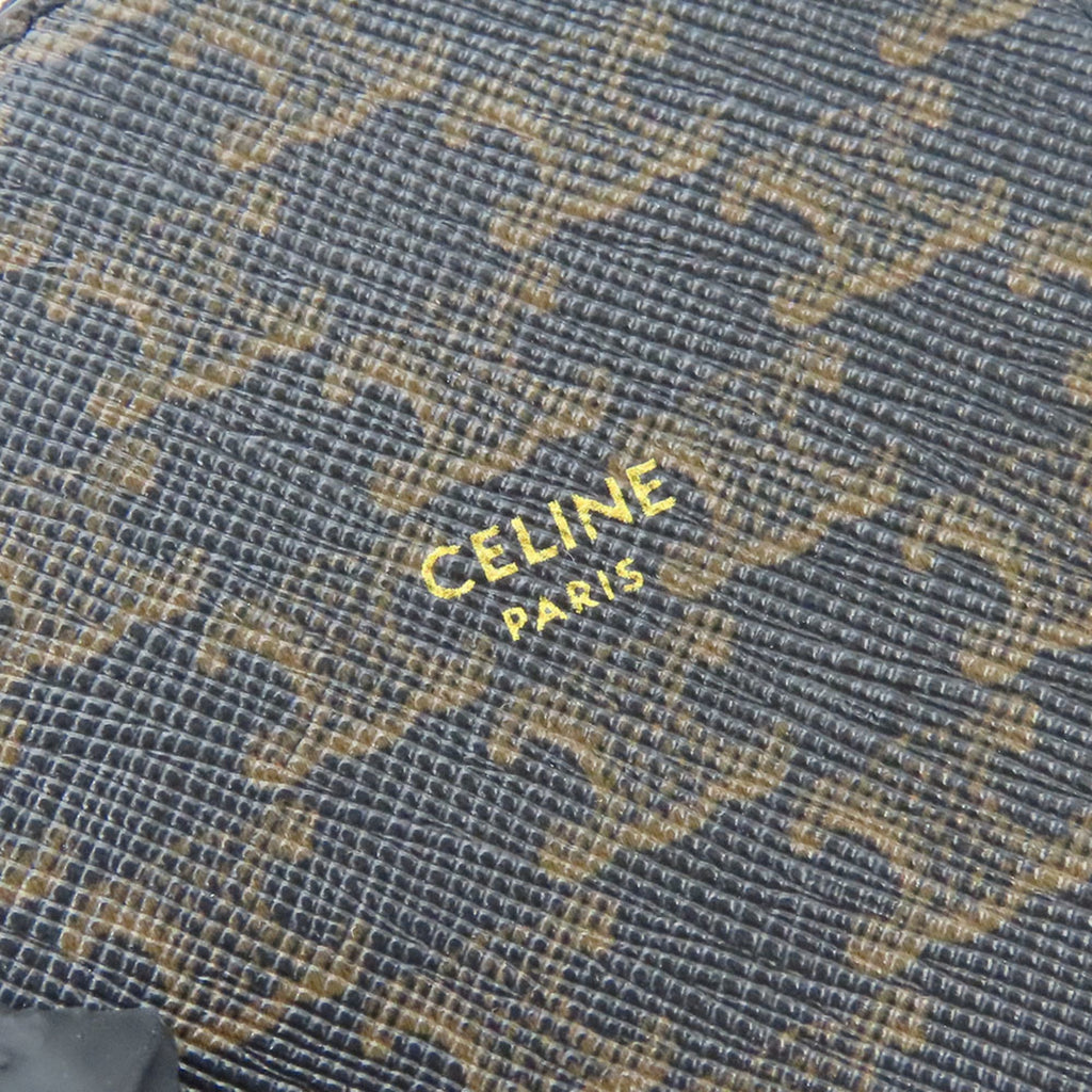 Celine Black Brown Pvc Leather Coin Purse/Coin Case