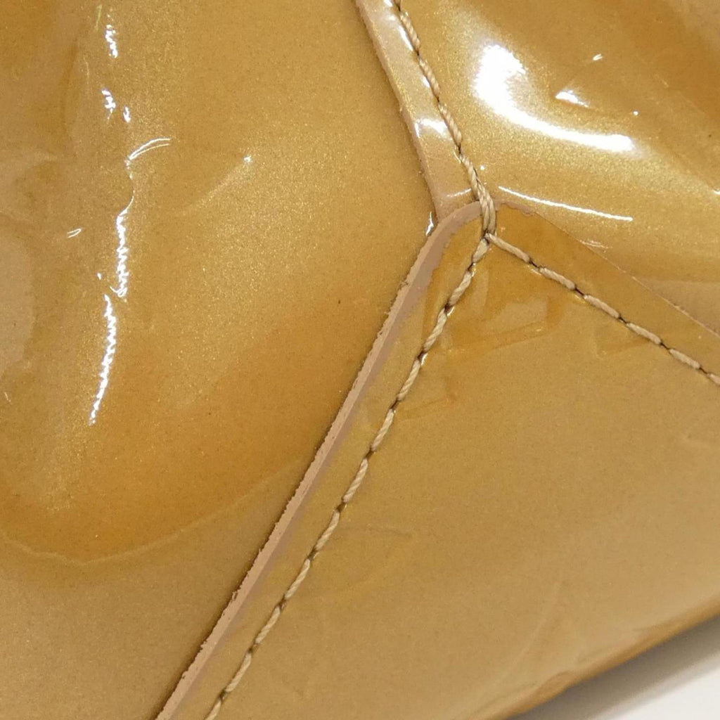 Louis Vuitton Gold Brown Leather Handbag