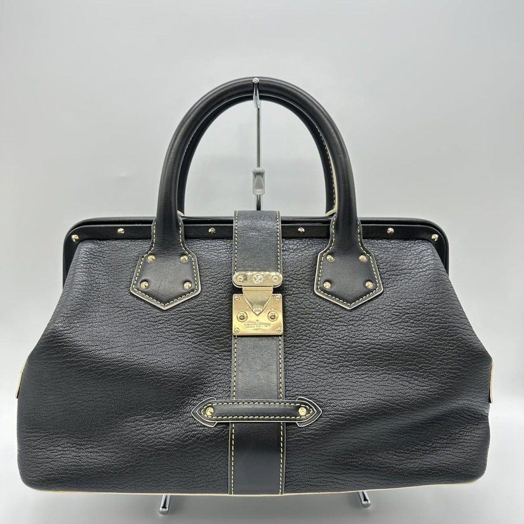 Louis Vuitton Black Suhali Leather Handbag