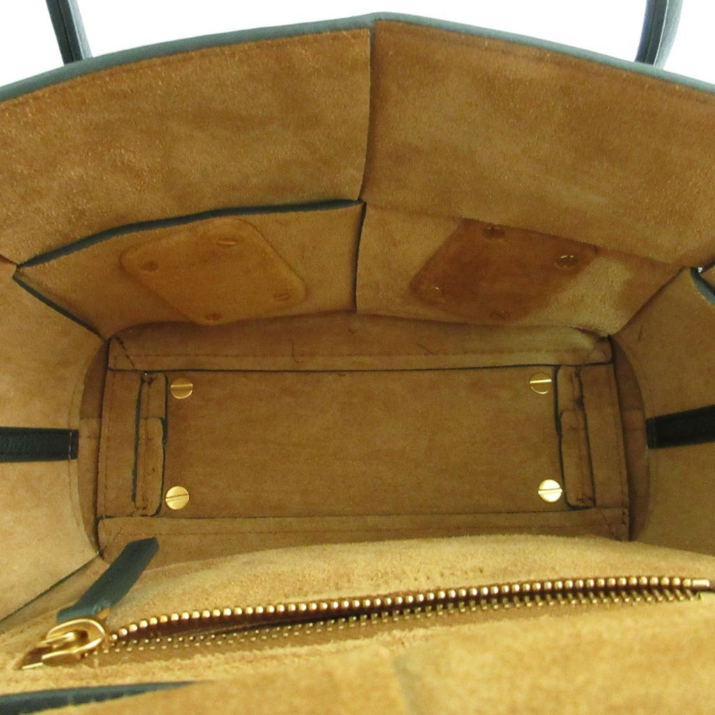 Bottega Veneta Green Leather Handbag Shoulder Bag