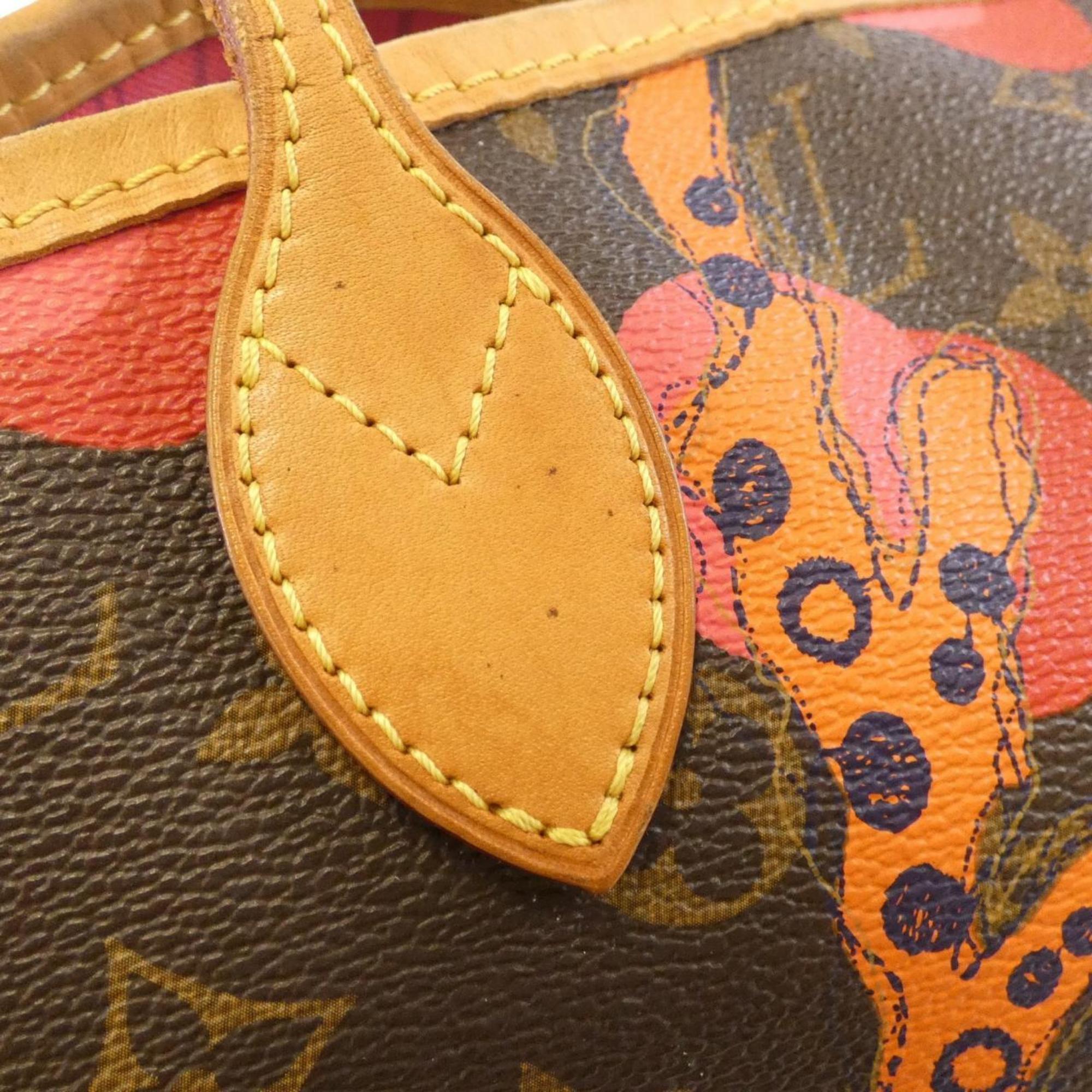 Louis Vuitton Marron Coated Canvas Handbag