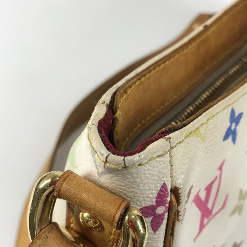 Louis Vuitton Blanc White Monogram Multicolore Shoulder Bag