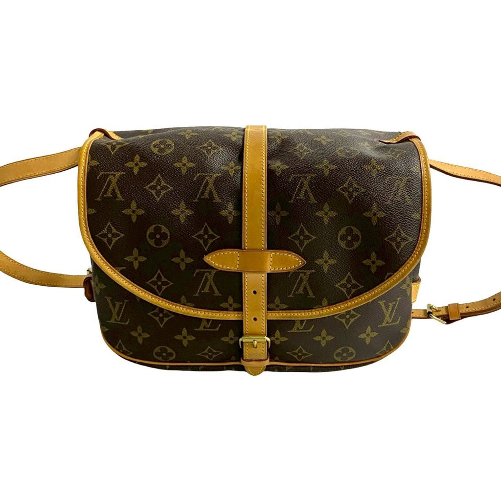 Louis Vuitton Brown Leather Pvc Pochette Shoulder Bag