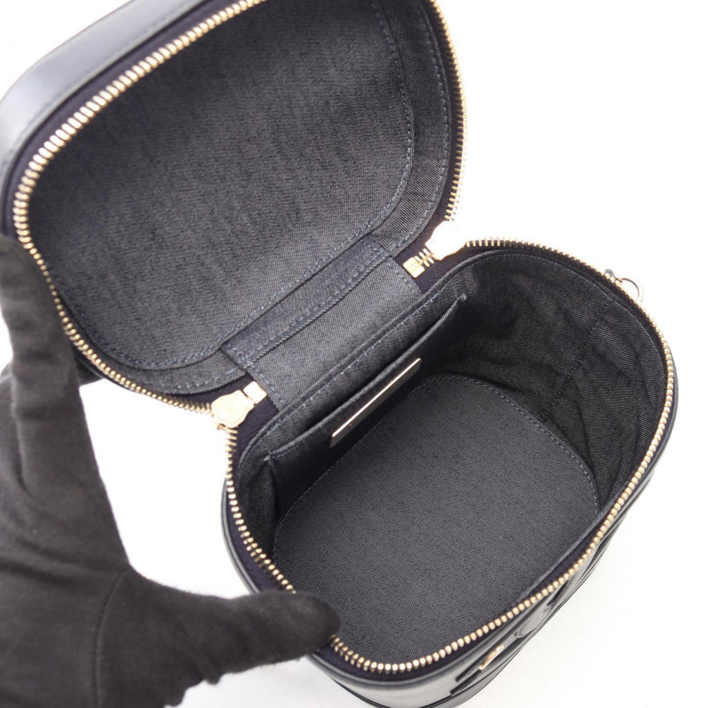 Chanel Navy Leather Handbag
