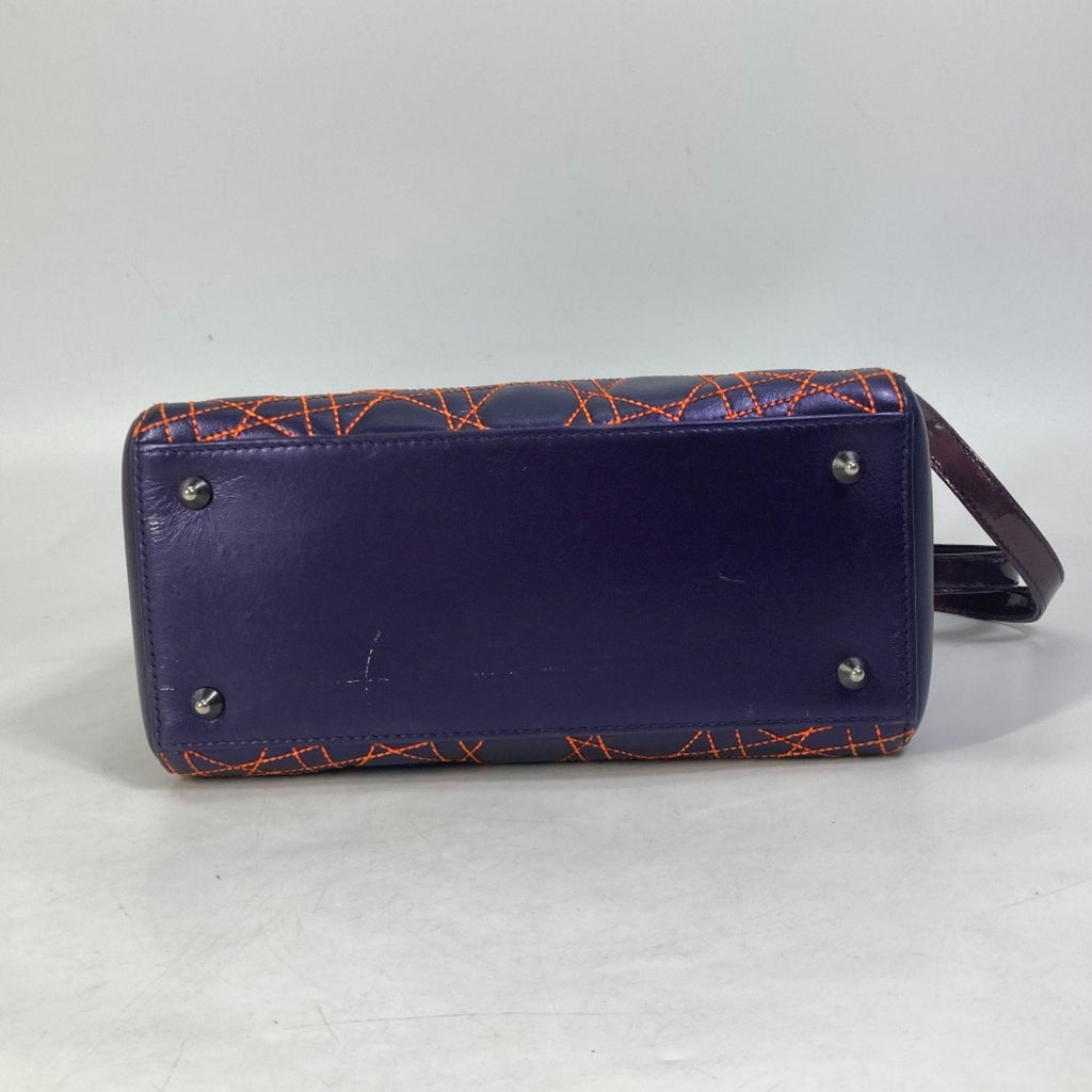 Christian Dior Purple Leather Handbag (Pre-Owned)