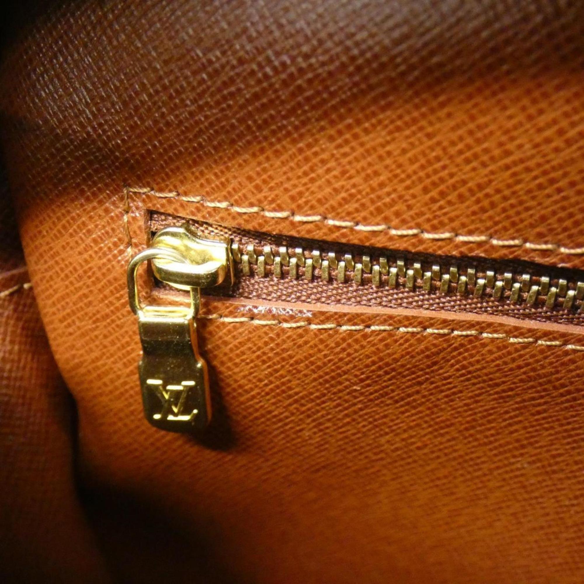 Louis Vuitton Brown Coated Canvas Shoulder Bag