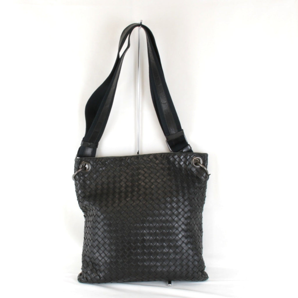 Bottega Veneta Black Leather Shoulder Bag