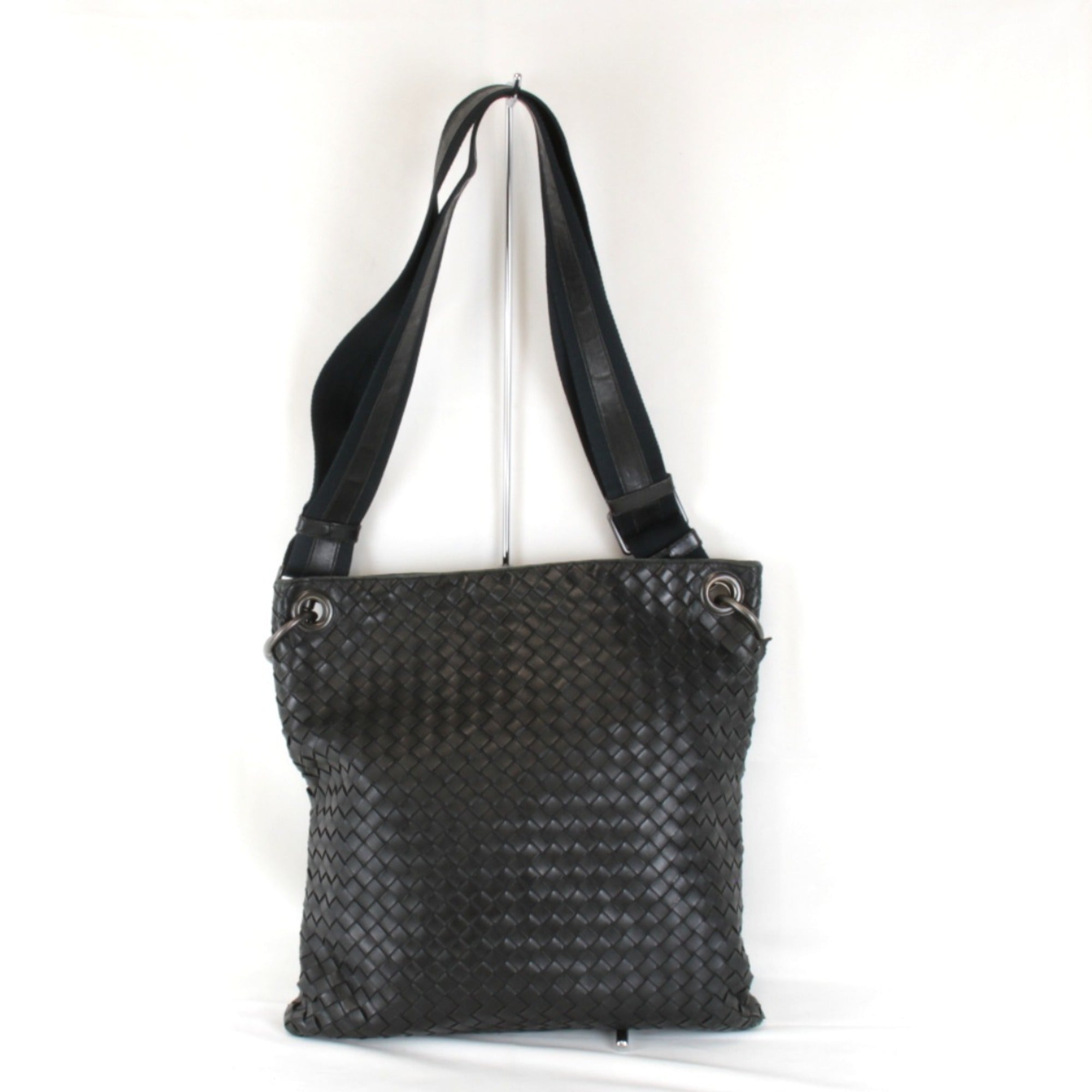 Bottega Veneta Black Leather Shoulder Bag