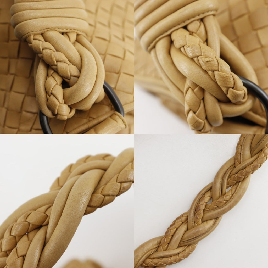 Bottega Veneta Beige Intrecciato Shoulder Bag