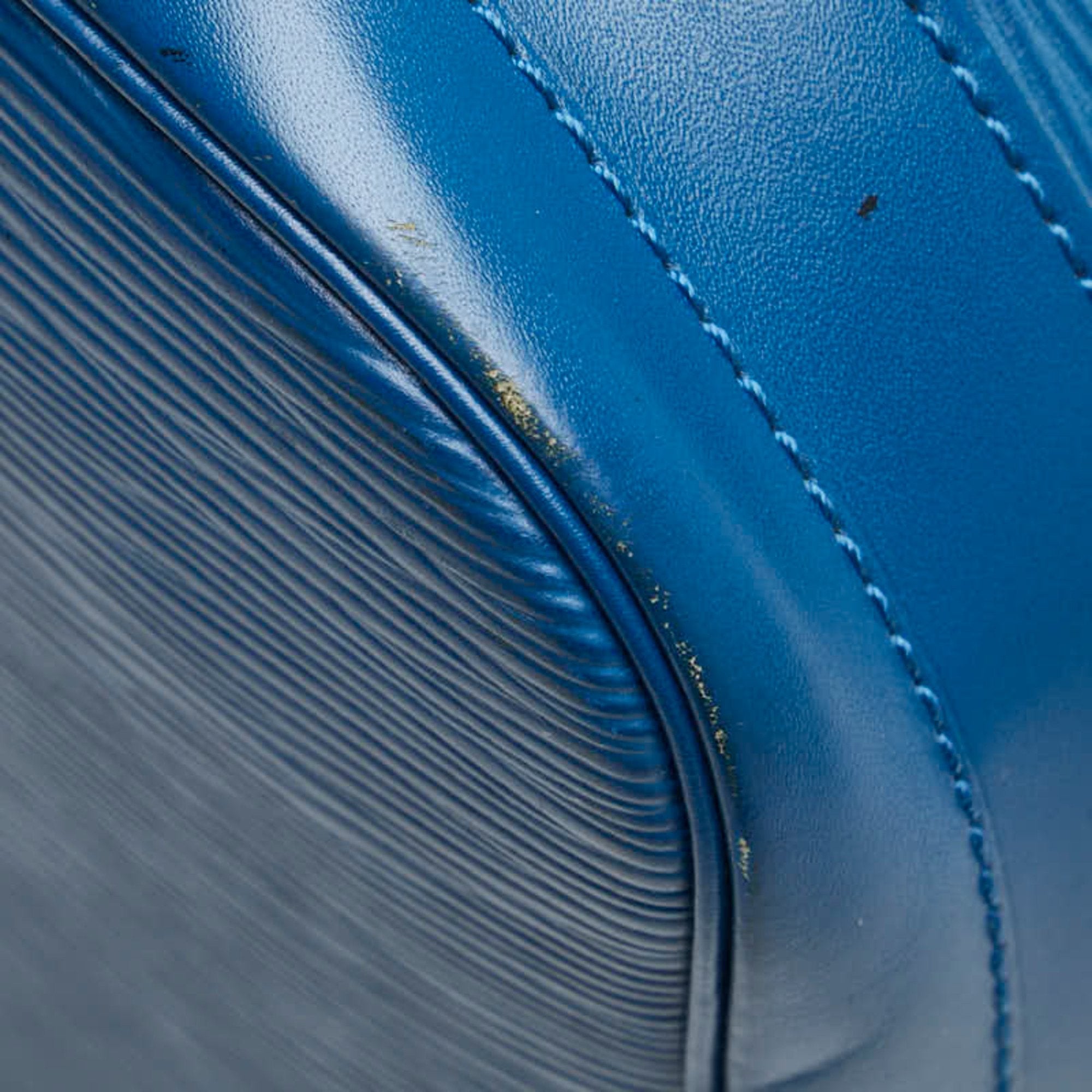 Louis Vuitton Epi Toledo Blue Leather Handbag Shoulder Bag
