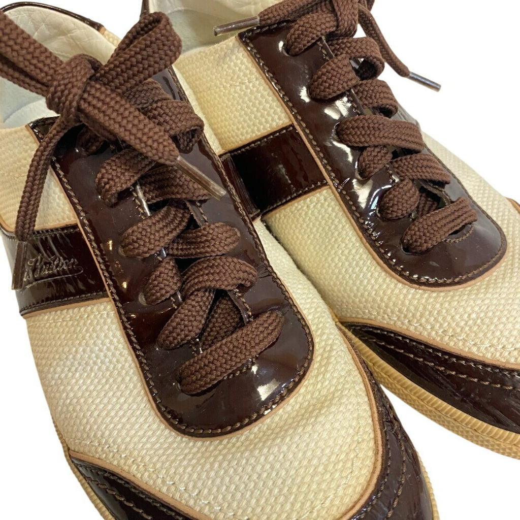 Louis Vuitton Brown White Sneakers